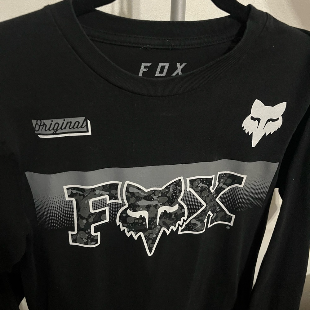 Fox Black Graphic Long Sleeve Shirt
